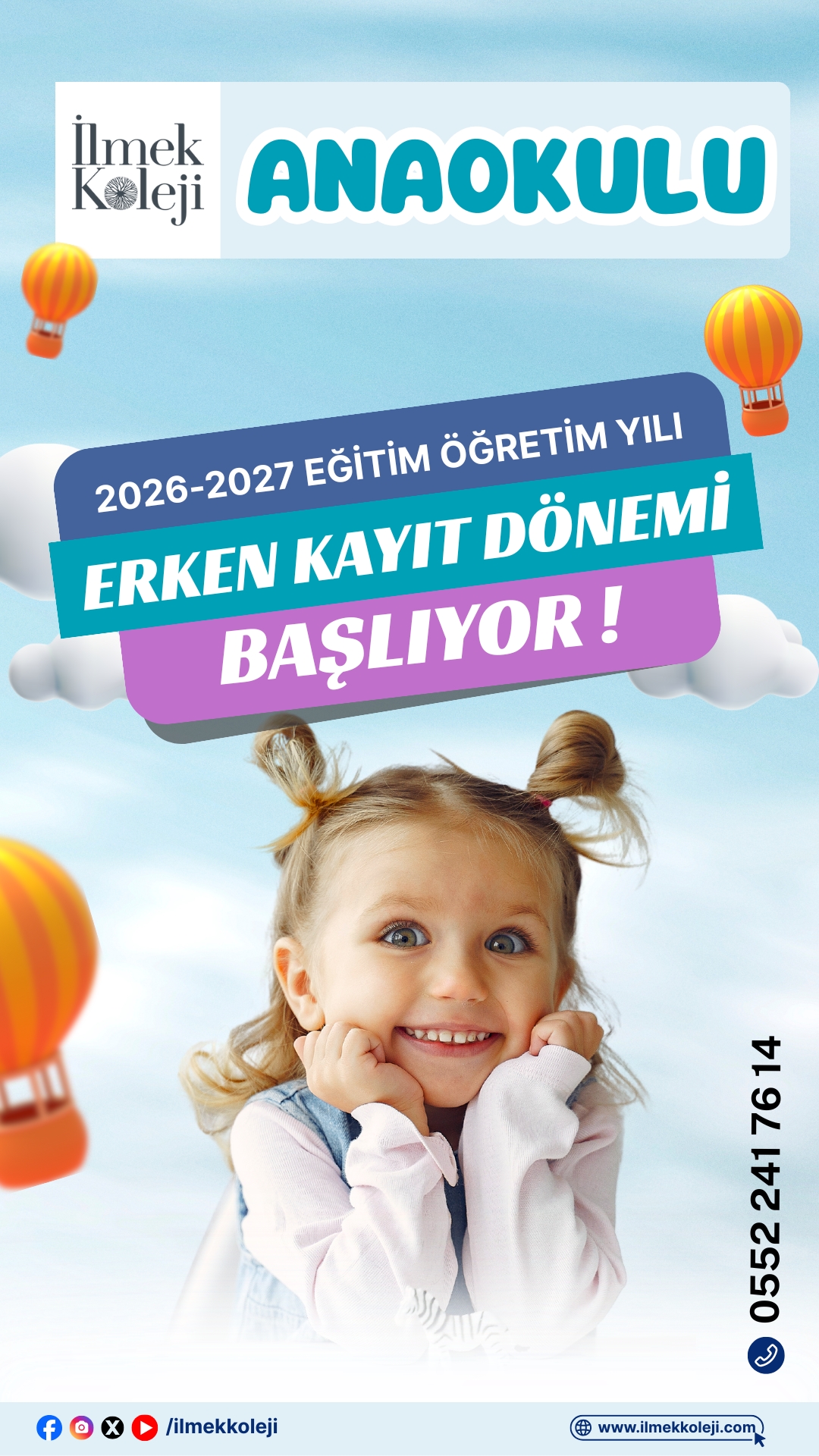 Bağcılar Kolej Anaokulu Erken Kayıt Avantajı