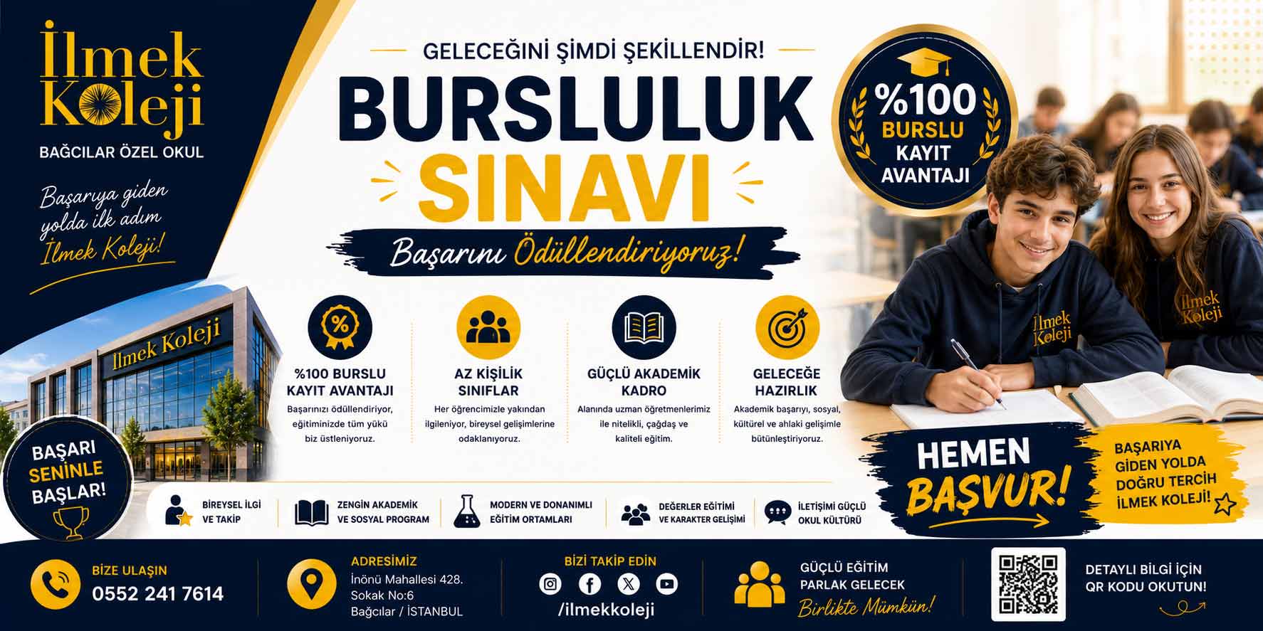 bursluluk sınavı bağcılar afiş